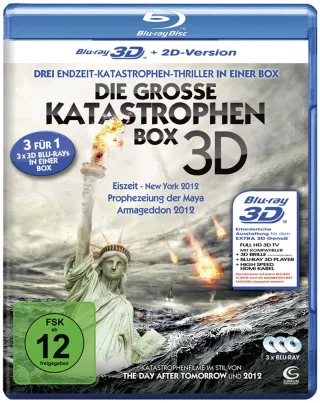 Die große Katastrophenbox 3D - Boxset mit 3 3D Blu-rays: Eiszeit - New York 2012 Prophezeiung der Maya Armageddon 2012 [3D Blu-ray + 2D Version]
