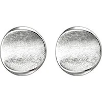 JOBO Paar Ohrstecker, 925 Silber eismatt
