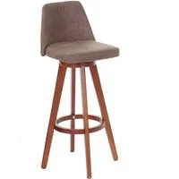 PROREGAL® Barhocker Barstuhl drehbar mit Lehne, Sitzhöhe 72cm, Material, Farbe (2 St), 360° drehbar, stabil und bodenschonend