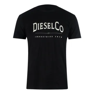 Diesel - "Industries" T-Shirt für Herren, Premium-Baumwolle (Schwarz)