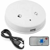 SpionProfi Überwachungskamera 32GB Rauchmelder Kamera FULLHD Mini Cam Video Ton Aufnahme Haus Zimmer (Innenbereich, 1-tlg., Rauchmelder mit versteckte Spycam Spion Mini Kamera)