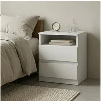 SCENA LIVING Nachttisch Nachtschrank AURI, 40 x 50 x 32