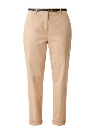 s.Oliver BLACK LABEL - Regular: Chino aus Lyocellmix braun - Gr. - 44