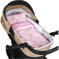 Kinderdecke BABYLUX Babydecke MINKY 2Set Kuscheldecke Decke 75 x 60cm Kinderwagen, BabyLux, MP162 Rosa + Schnuckis