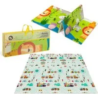 lionelo Spielmatte ROBBY MULTICOLOR,  Zusammengeklappt nimmt wenig Platz - kaum 10 cm dick