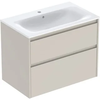 Geberit Renova Plan Set Möbelwaschtisch schmaler Rand, mit Unterschrank, zwei, 504040DB1 504040DB1