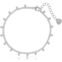 Made by Nami Edelstahlarmband Damen Armband Gold Silber Perlen Verstellbar Hypoallergen Wasserfest, aus Edelstahl – mit Perlen – für empfindliche Haut – mit Verlängerung