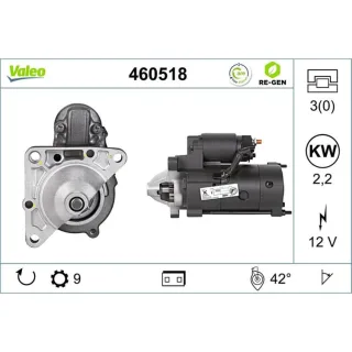 Valeo Starter 2,2 kW Opel Movano Renault Master