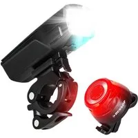 Dunlop Fahrradbeleuchtung Fahrradlicht Fahrrad Licht - Extra helles LED Licht, Hochleistungs-Akku - Fahrradbeleuchtung StVZO zugelassen