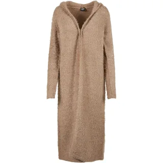 Urban Classics - Strickjacke mit Kapuze für Damen (Sanftes Braungrau)