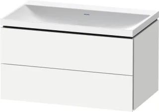 Duravit L-Cube c-shaped Set wandhängend Weiß Matt 800x480x480 mm - LC6951N18180000 LC6951N18180000