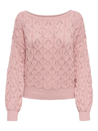 ONLY - ONLBRYNN LIFE STRUCTURE L/S PUL KNT NOOS adobe rose 1 - Gr. - M