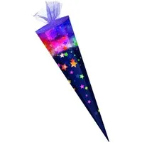 Verpackungsmittel GmbH Markneukirchen Schultüte Schultüte / Zuckertüte / 85cm / eckig / "Stars"