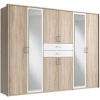 Wimex Kleiderschrank Diver Drehtürenschrank mit Spiegel, 180, 225 o. 270cm breit Bestseller Schlafzimmerschrank wahlweise 3 Innenausstattungen