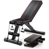 Dripex Hantelbank Klappbare Hantelbank Training Fitness Bank Bauchtrainer bis 250kg