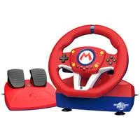 Mario Kart Racing Wheel Pro Mini, Simulatoren-Set rot/mehrfarbig, für Nintendo Switch 2 / Switch / Switch OLED / PC