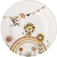 Villeroy & Boch Speiseteller Roar like a Lion Kinderteller, (1 St), Premium Porcelain, mikrow.- & spülm.sicher, Made in Germany