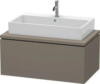 Duravit L-Cube Konsolenwaschtischunterbau wandhängend Flanell Grau Seidenmatt 920x547x400 mm - LC581 LC581309090