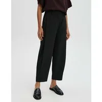 someday Bundfaltenhose CATSBY BARREL verkürzte City Pants mit Komfortbund Elastische High Rise Hose mit ovalem Beinverlauf