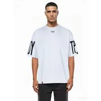 trueprodigy Oversize-Shirt Viktor Logoprint Rundhals dicker Stoff