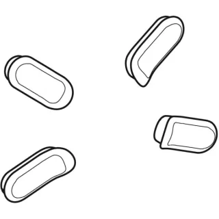 Geberit (Keramag) Sitzdeckelpuffer, 1 Satz zu 578510, 598024000 598024000