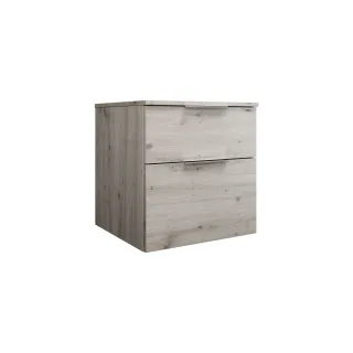 Burgbad Waschtischunterschrank Eqio 619x600x550 Eiche Dekor Silber, WXXH060F6015 WXXH060F6015