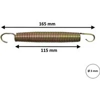 walexo Gartentrampolin Trampolinfedern Stahlfedern Zugfedern Spannfedern 16,5 cm (165 mm), (10 tlg)
