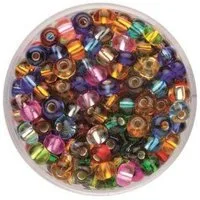 Glorex Bastelperlen Glorex Rocailles Perlen 4,5 mm 17 g mix