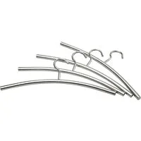 Testrut Kleiderbügel Kleiderbügel Edelstahl 43 cm 4 Stück, (1-tlg)