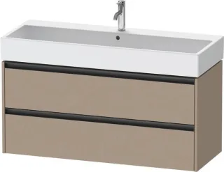 Duravit Ketho.2 Waschtischunterbau wandhängend Leinen Matt 1184x460x549 mm - K25279075750000 K25279075750000