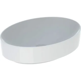 Geberit VariForm Aufsatzwaschtisch, oval 55x40cm, ohne Hahnloch, ohne Überlauf, KeraTect, 500771002 500771002