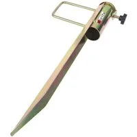 Moritz Schirmhalter Erdspieß Rasendorn Bodenhülse Ø 35 mm H 45 cm Metall verzinkt Strand