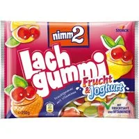 NIMM2 Süßigkeit, nimm2 Lachgummi Frucht und Joghurt zart cremige Fruchtgummi 250g