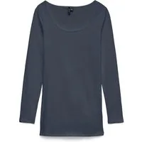 Vero Moda Langarmshirt VMMAXI MY LS SOFT LONG U-NECK NOOS Baumwollmischung, regular fit