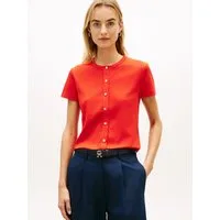 Tommy Hilfiger Kurzarmshirt GOLD BUTTON SLIM SS TEE