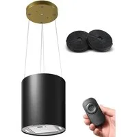 SNDOAS Inselhaube Dunstabzugshaube Umluft 35cm mit 700 m³/h Starker Saugleistung Dunstabzugshaube Umluft 35cm mit 700 m³/h Starker Saugleistung, Aktivkohlefilter, 3 Leistungsstufen, LED, 55dB leise, Energieklasse A+