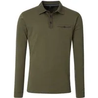 CASAMODA Langarm-Poloshirt CASAMODA Polo-Shirt Langarm gestreift