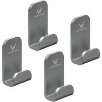 WEISSENSTEIN Handtuchhaken ohne Bohren, (4-St)