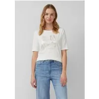 s.Oliver Kurzarmshirt T-Shirt Jersey-T-Shirt im Slim Fit mit Frontprint