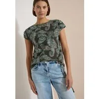 CECIL T-Shirt mit gerafften Ärmeln
