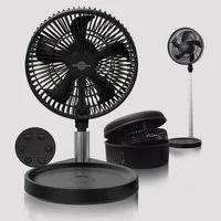 Windbillion Akku-Ventilator Klappbarer Kabelloser Ventilator, Klappbar, Leise, Tragbar, Leicht