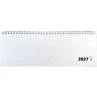 ADINA Schreibtischkalender 2027 ADINA Tischquerkalender 1W2S weiss Tischkalender 30x10cm