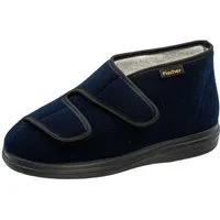 Fischer-Markenschuh Ortho Hausschuh mit Klettverschluss, Weite K, Einlegesohle herausnehmbar
