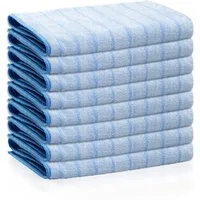 Das Blaue Wunder® PLUS Mikrofasertücher Reinigungstuch (Set: 8 x 40x40cm, Sehr saugstark, zum Reinigen und Trocknen)