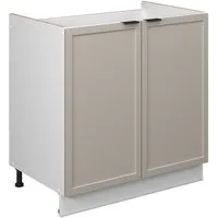 Vicco Unterschrank Fame-Line, GrauBeige/Weiß, 80 cm ohne Arbeitsplatte (1-St)