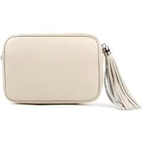 ITALYSHOP24 Schultertasche Made in Italy Damen Leder Tasche Umhängetasche CrossOver Brusttasche, PREMIUM Bodybag Handytasche Bauchtasche Gürteltasche Reise Freizeit