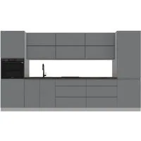 ROYAL24_MARKT Küchenzeile K47-G360 - Velmora - Drückt einen dynamischen Lebensstil aus, (Komplett Set), Top Qualität - Modernes Design - Feinste Materialien