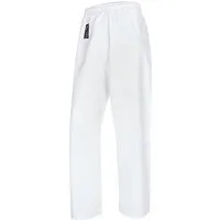 BAY-Sports Sporthose Basic Karatehose weiß Kampfsporthose Hose Karate Krav Maga Taekwondo (100% Baumwolle) Grösse 110 - 200, reinweiss