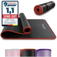 DH FitLife Fitnessmatte 183x61 cm, 10mm dicke Sportmatte, Yogamatte rutschfest (Gymnastikmatte gelenkschonend, Trainingsmatte & Bodenschutzmatte), für Home Workout & Fitness