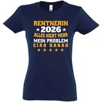 Youth Designz Print-Shirt Damen T-shirt Rentnerin 2026 Aufdruck lustig Geschenk Statement mit lustigen Print für Frauen
